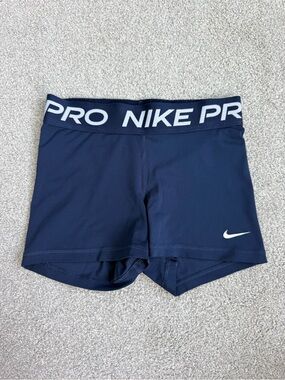 Nike Pro Dri-FIT Navy Blue Training Shorts